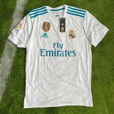 BNWT Real Madrid Football Shirt Jersey 2017/18 Home Ronaldo #7 Size Large