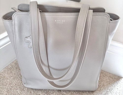 Radley grey leather tote bag