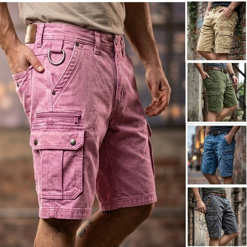 Men cargo short combat - cargo, multi