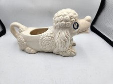 Mcm Poodle Dog Ceramic Planter