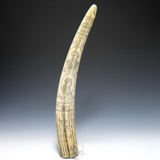 Scrimshaw dated 1779 - Resin