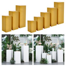 Square Metal Plinth Cylinder