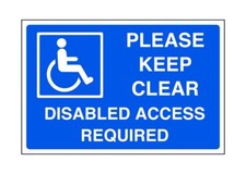 Please keep clear disabled