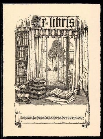 Exlibris bibliothek mit - exlibris,