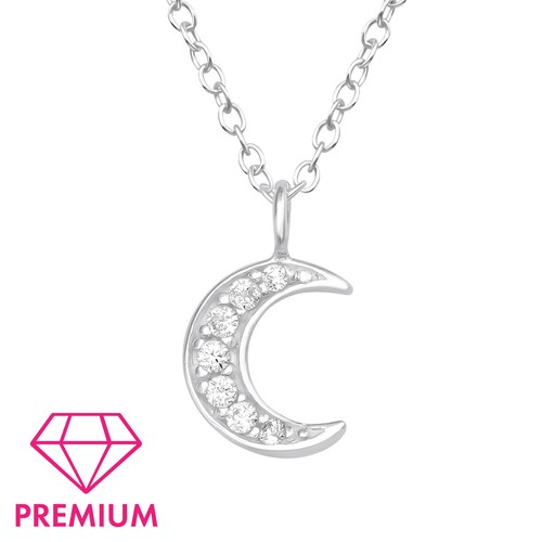 Crescent moon pendant necklace - crescent,