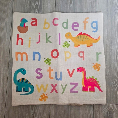 Alphabet dinosaur print square - dinosaur,