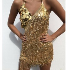 Sequin Tassel Flapper Dress