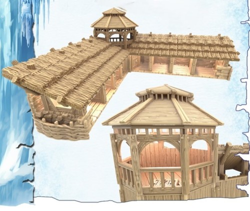Medieval wooden stables - wooden, the