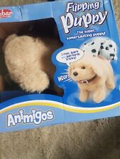 Tobar Animigos Flipping Labrador Puppy Electronic Soft Dog Toy,White,Small 