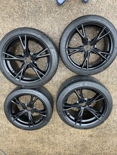Lotus Exige S3 Sport V6 Gloss Black Alloy Wheels & Tyres- 17” Full Set 