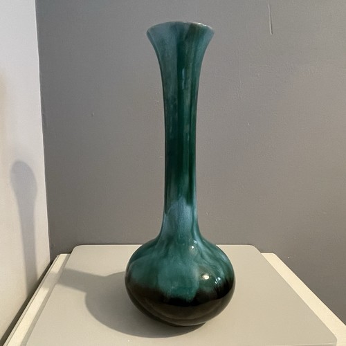 Vintage blue mountain vase - vintage,