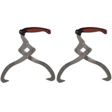 2x Timber Log Tongs Wood Mover