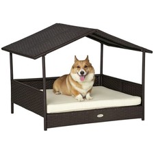 PawHut Wicker Dog House