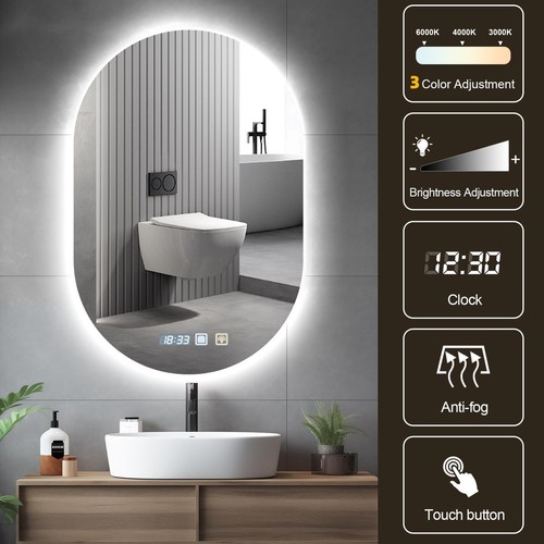 Bathroom led mirror 3color - 3color, w/
