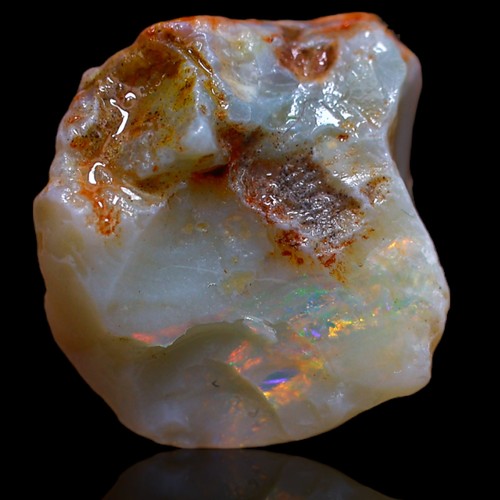 Natural fire opal loose - natural, rough
