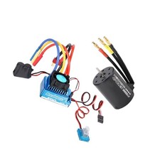 3650 3900KV Brushless Motor +120A ESC Combo Set for 1/10 1/8 RC Car Accessorie4u