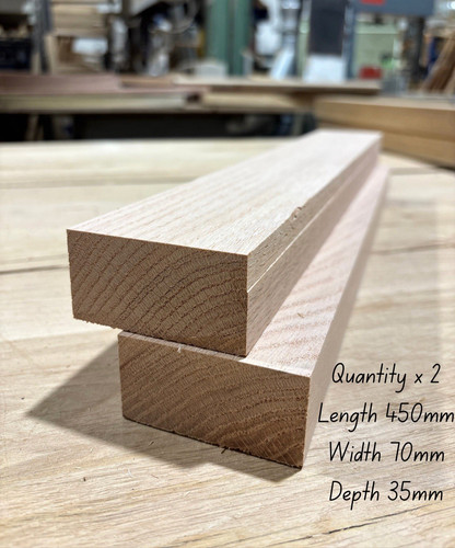 Planed oak hardwood timber - planed,