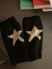 1-3Pc Fingerless Star Knitted Gloves With Thumb Hole For Women, Y2K Wrist Warmer