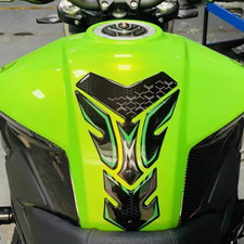 Black-Green Motorcycle Tank