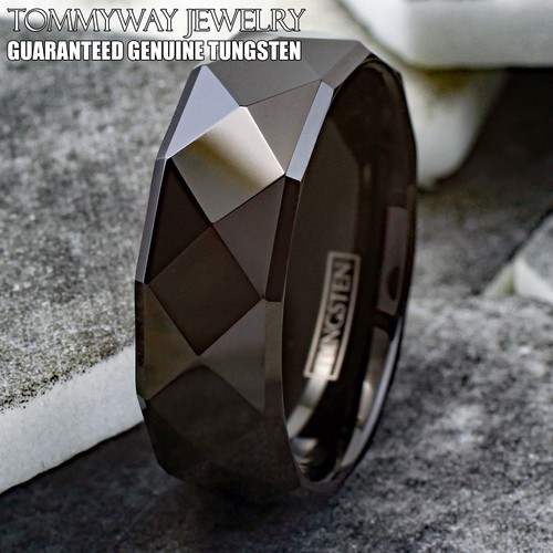 8mm tungsten carbide black - tungsten,