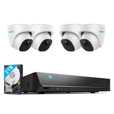 Reolink 5MP CCTV PoE Security Camera System 8CH PoE NVR 24/7 Recording 2TB HDD