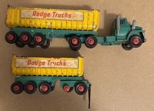 Matchbox Lesney Dodge Tractor And Fruehauf Tipper Trailers K-16