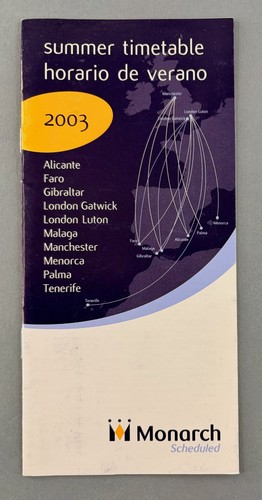 Monarch scheduled airline - monarch,