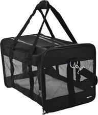 Amazon Basics Soft Sided Medium Pet Cat Dog Travel Carrier Bag - 42x27x28cm