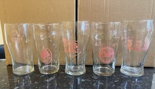 Beer Glasses Set Of 5 Pint
