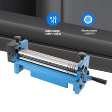 SJ 300 Manual Slip Roll Rolling Bender Steel Plate Bending Round Machine 300mm