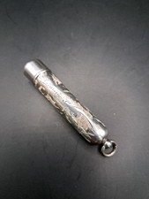 Antique Silver Toothpick Holder Birmingham 1915 By Francis Webb 5.3g