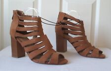 lovely ladies brown faux-suede sandals from Peacocks, size 7 (Eur 40) BNWOB