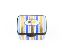 LIMOGES, FRANCE BLUE AND GOLD