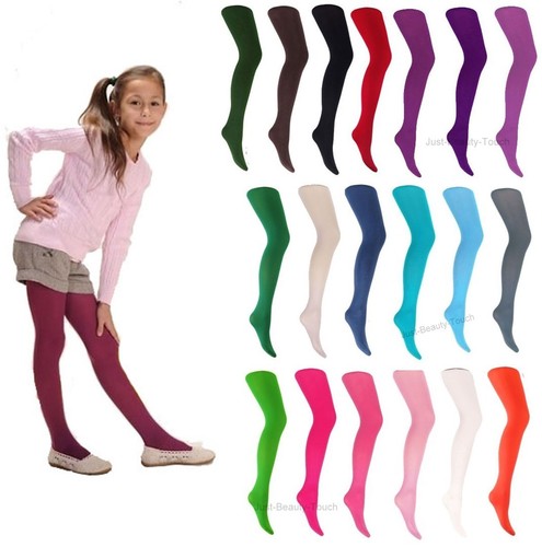 Girls kids tights plain - tights,