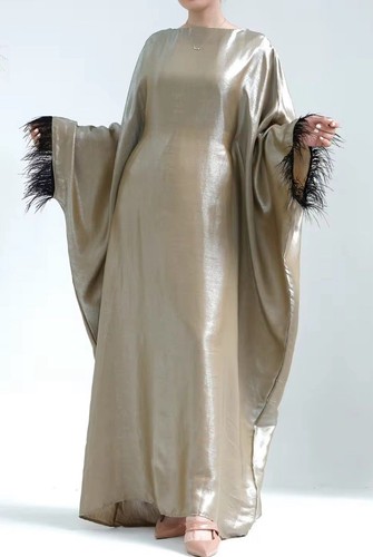 Navy shimmer butterfly - navy, abaya.