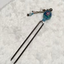 Silk Yukata Hairpin with Glass