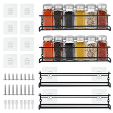 2/4PCS Spice Herb Jar Rack