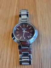 Zenith 28800 Men's Auto Sport Burgundy Dial Date Movement Watch Disco Volante