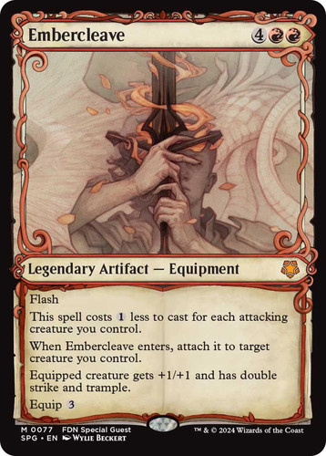 Mtg embercleave - embercleave, (showcase)