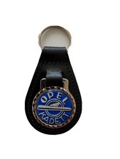 BLACK LEATHER KEYRING/ FOB