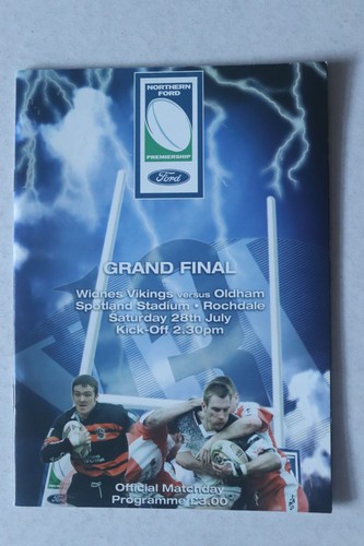 Widnes vikings oldham 2001 - widnes, v
