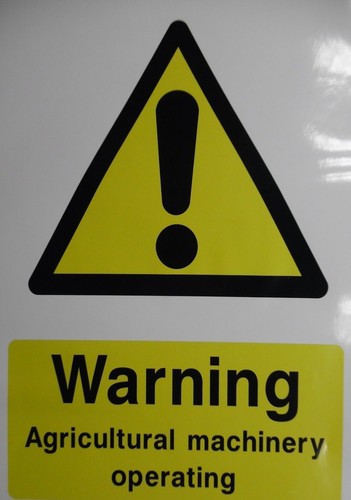 Farm safety signage - signage, '