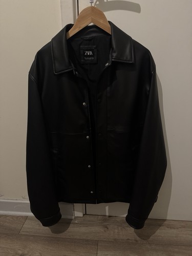 Men zara leather - men, jacket