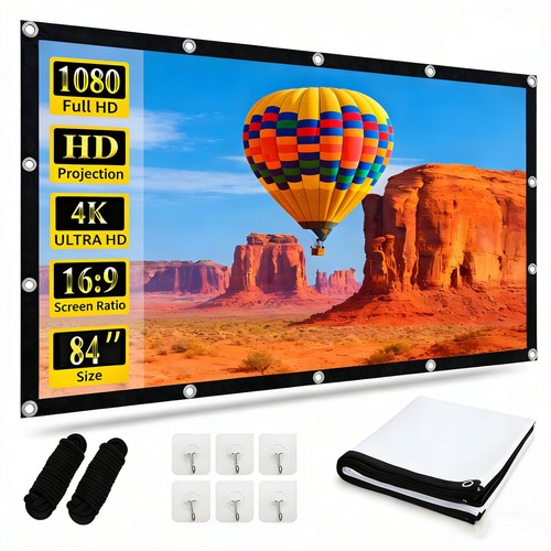 Projector screen inch - screen, 84