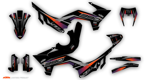 Graphics kit ktm - 125, r