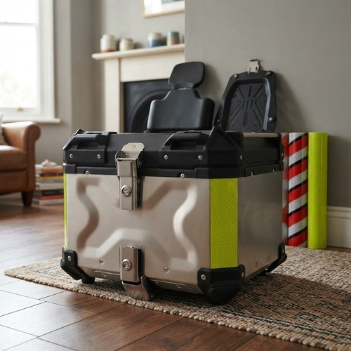 45l aluminium motorcycle top - aluminium,