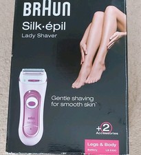 Braun LS5100 Silk-épil Women's Electric Shaver with Trimmer Cap - Pink