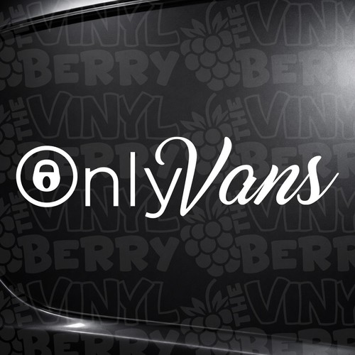 Onlyvans vinyl sticker - onlyvans, decal