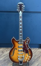 Airline H78 (by Eastwood guitars)  Harmony Semi Hollow W/Case Bigsby & Gold Foil