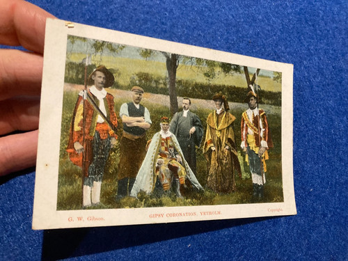 Vintage postcard kirk yetholm - vintage,